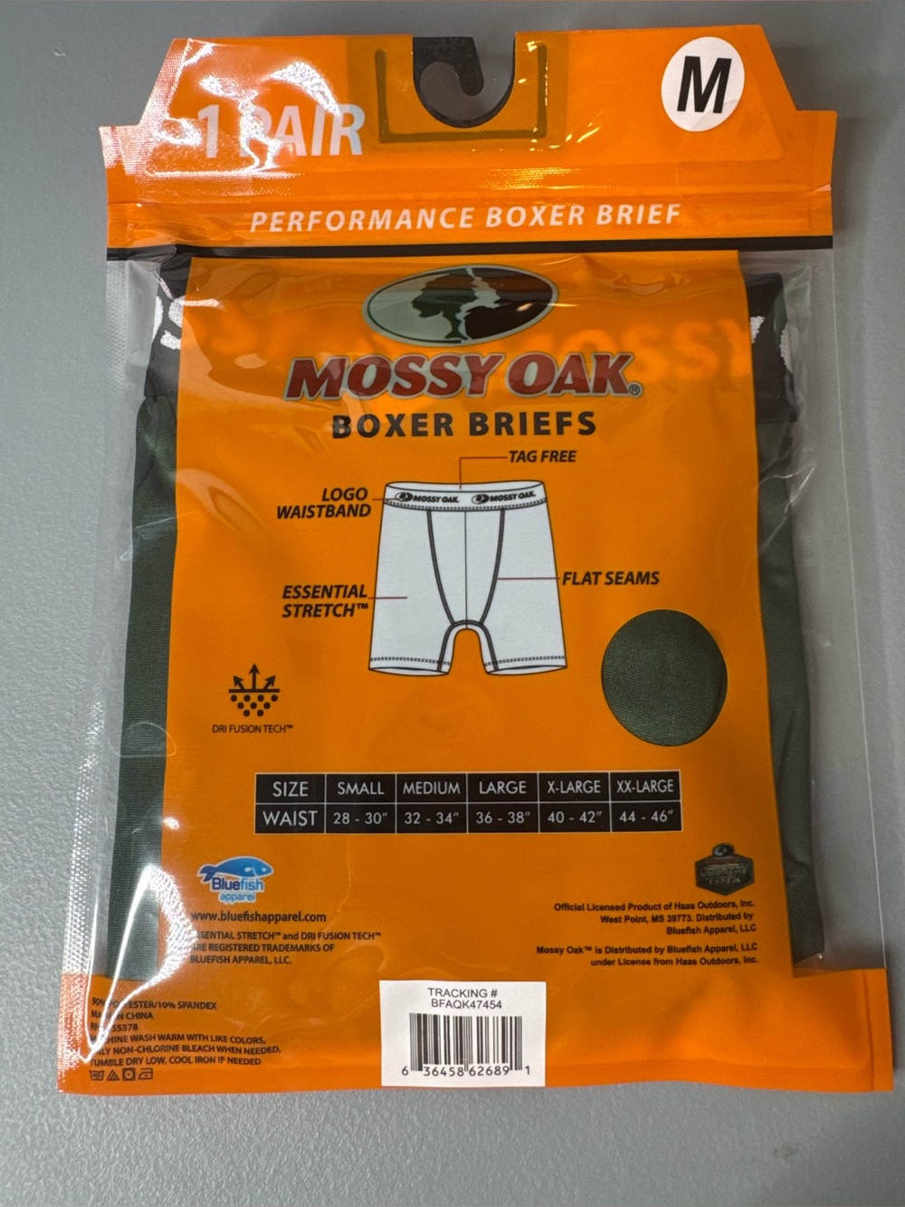 Mossy Oak Performance Boxer Briefs Medium lightweight stretch tag free flat seam - Picture 3 of 3